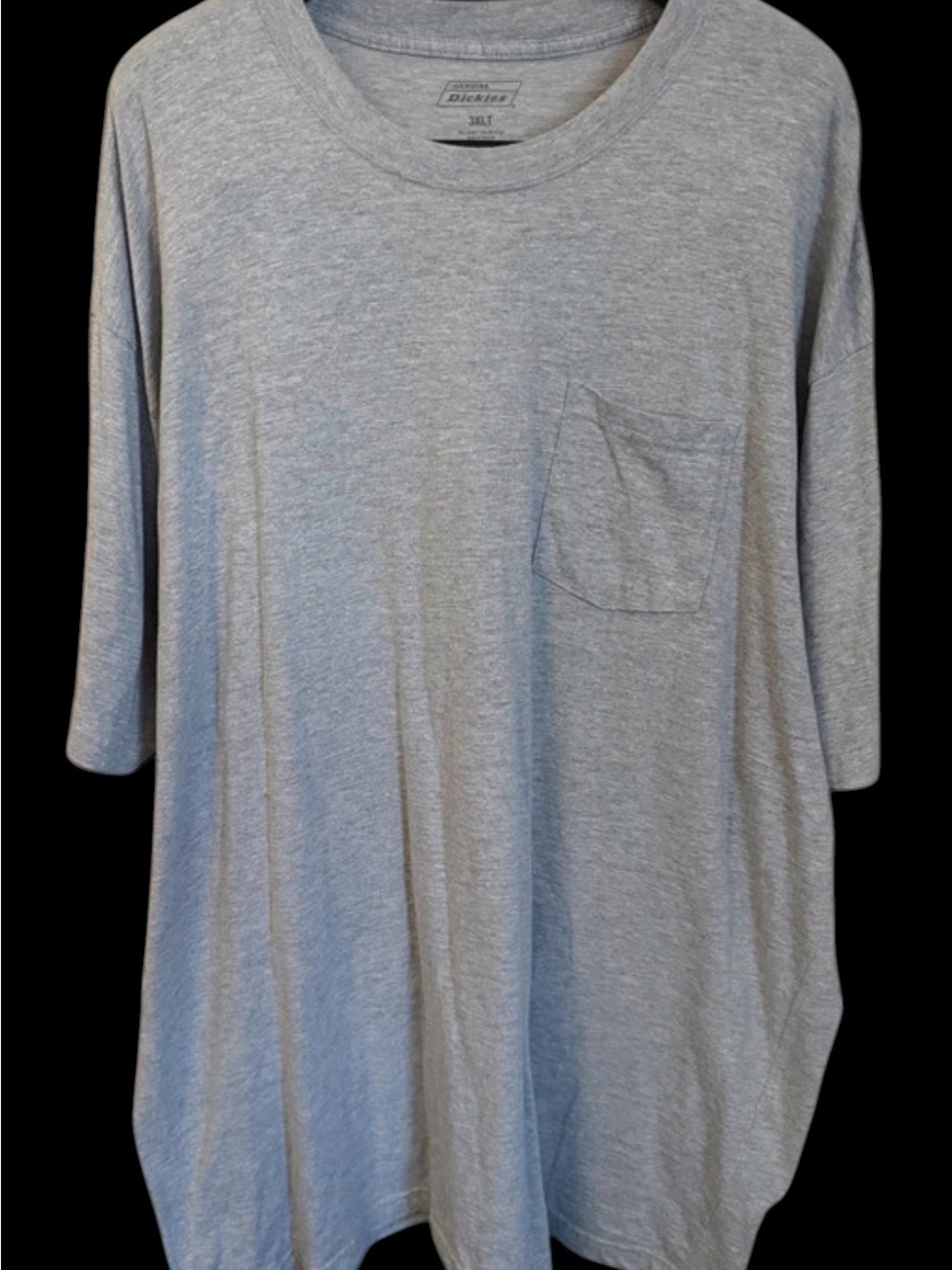 3XLT Men's Dickies Gray Short Sleeve Pocket Tee